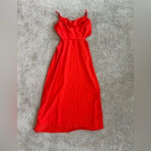 Orange Sun Dress - Side Cutouts - Never Worn - Size Large